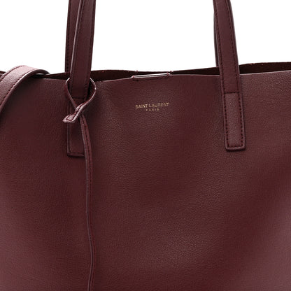 Saint Laurent Calfskin Toy Shopping Tote Dark Red 7 of 9
