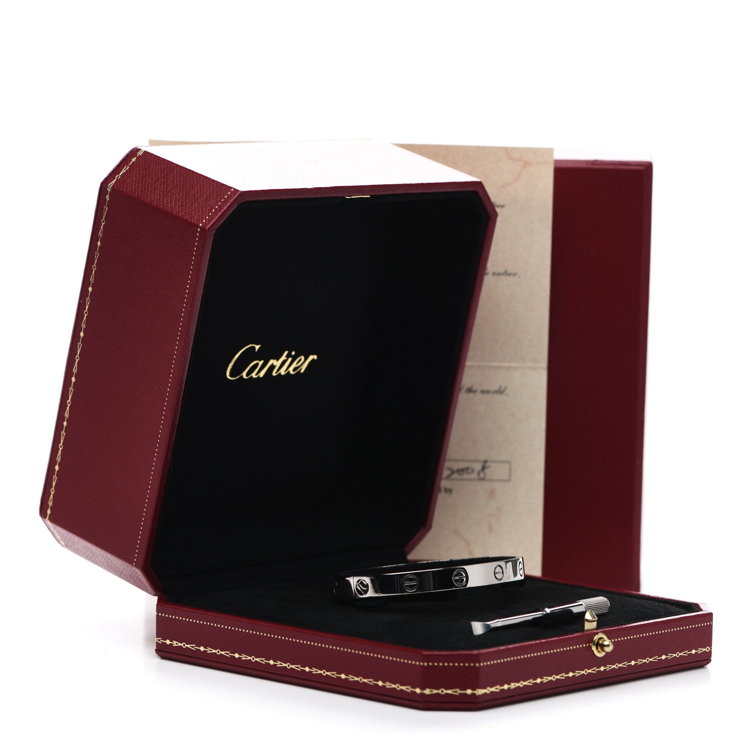 Cartier 18K White Gold LOVE Bracelet 17 6 of 6