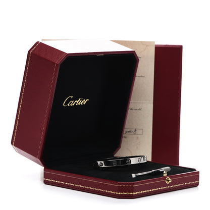 Cartier 18K White Gold LOVE Bracelet 17 6 of 6