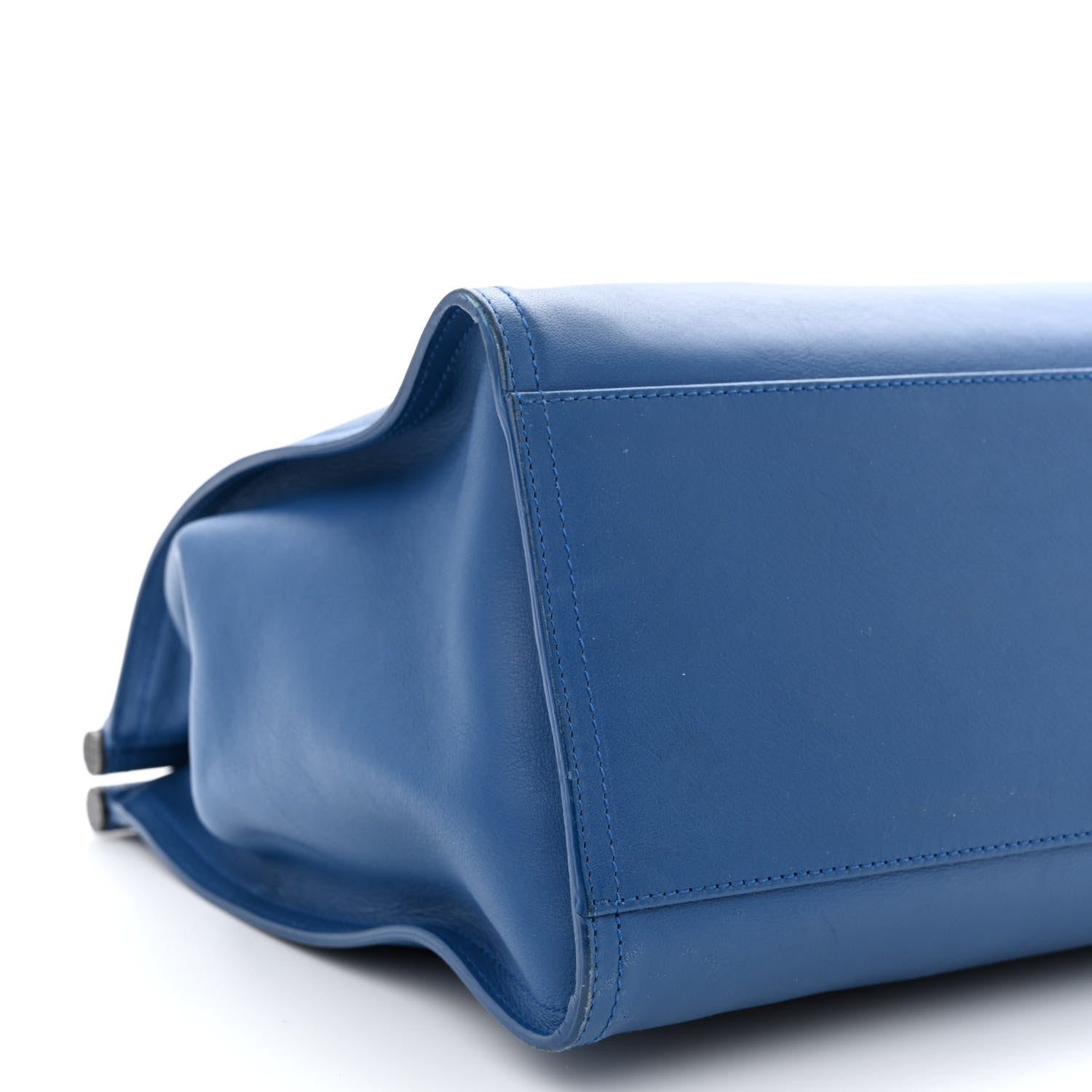 Bottega Veneta French Calfskin Bretagne Tote Blue 9 of 15