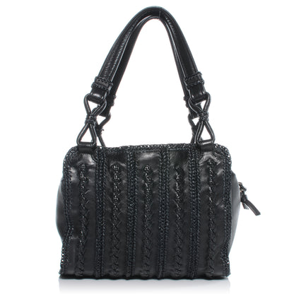 Bottega Veneta Nappa Crochet Raffia Bag Nero Black 1 of 8