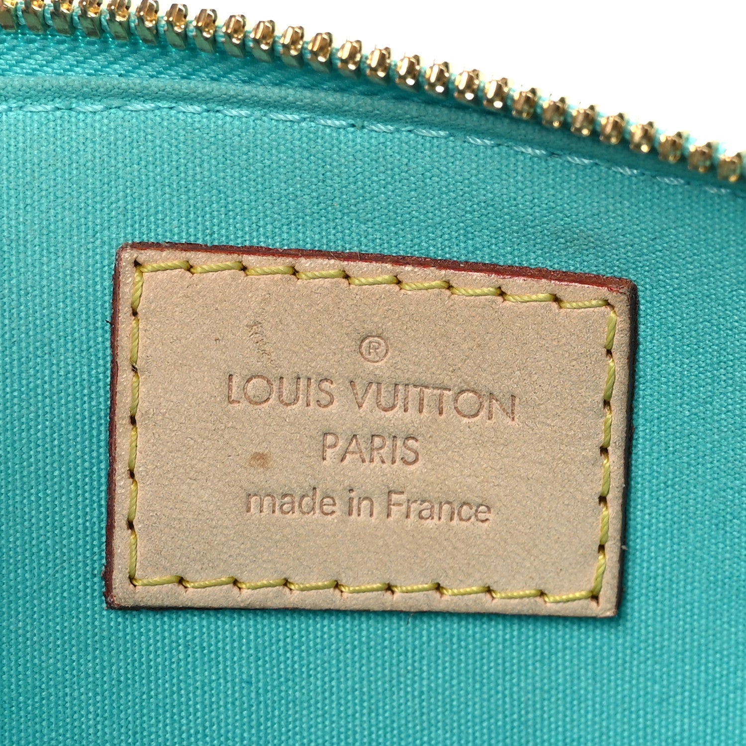 Louis Vuitton Vernis Alma BB Turquoise 6 of 9