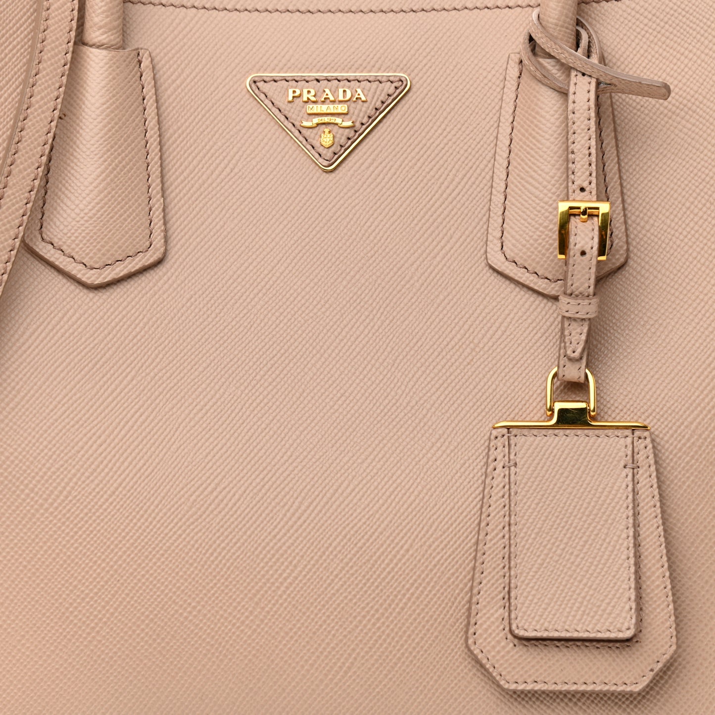 Saffiano Cuir Medium Double Bag Cammeo Rosa