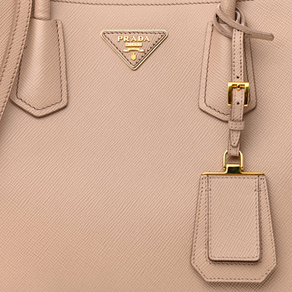 Prada Saffiano Cuir Medium Double Bag Cammeo Rosa 7 of 11