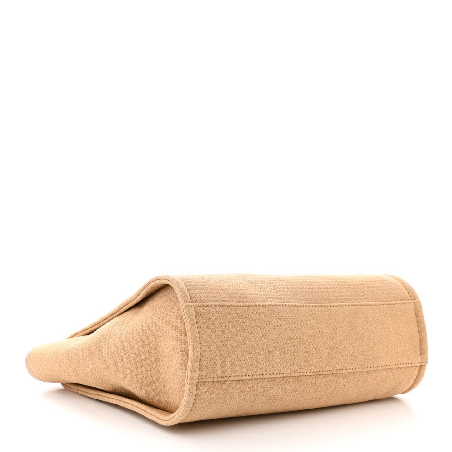 Mixed Fibers Small Deauville Tote Beige