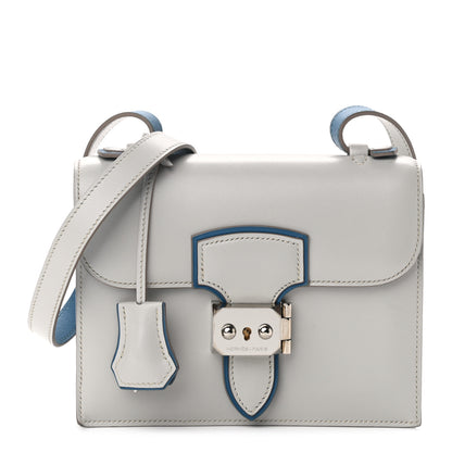Hermes Tadelakt Chevre Mysore Mini Illico Gris Perle Bleu Izmir 1 of 11