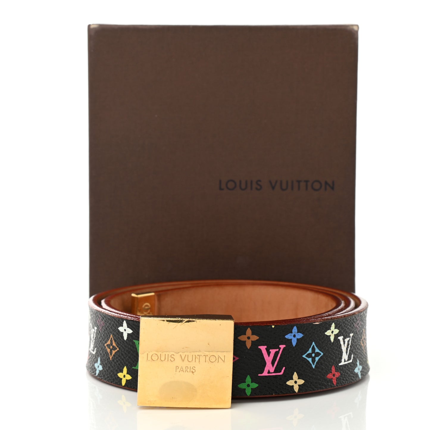 Monogram Multicolor Ceinture Belt 80 32 Black