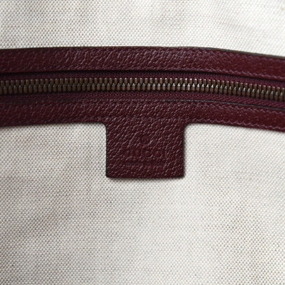 Gucci Suede Daino Textured Dollar Calfskin Web Large Neo Vintage Duffle Bag Romantic Cerise Chardonnay 7 of 9