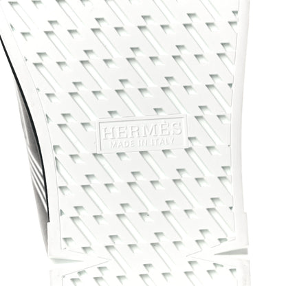 Hermes Calfskin Womens Dare Sneakers 36.5 Black White 12 of 18
