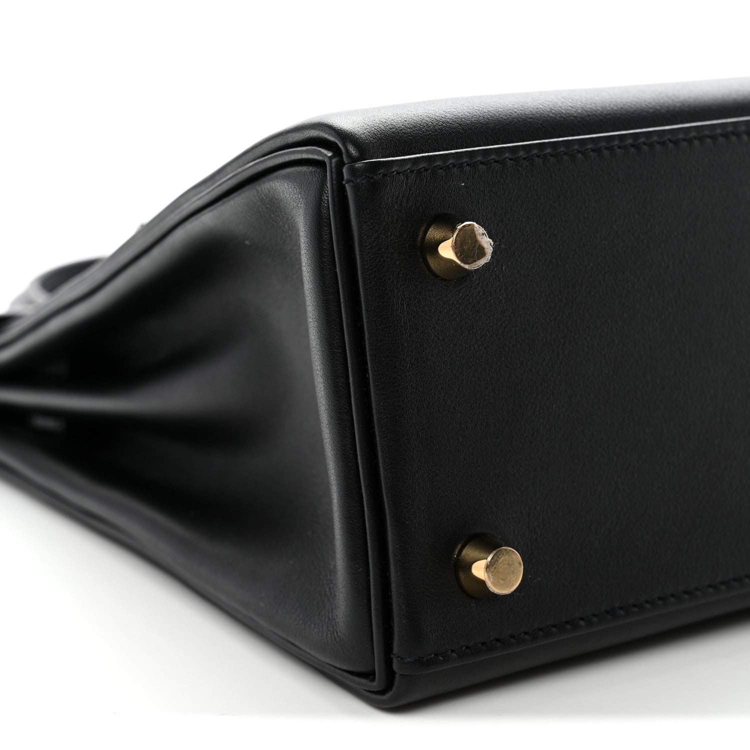 Hermes Cheri Calfskin Kelly Retourne 25 Black 9 of 12
