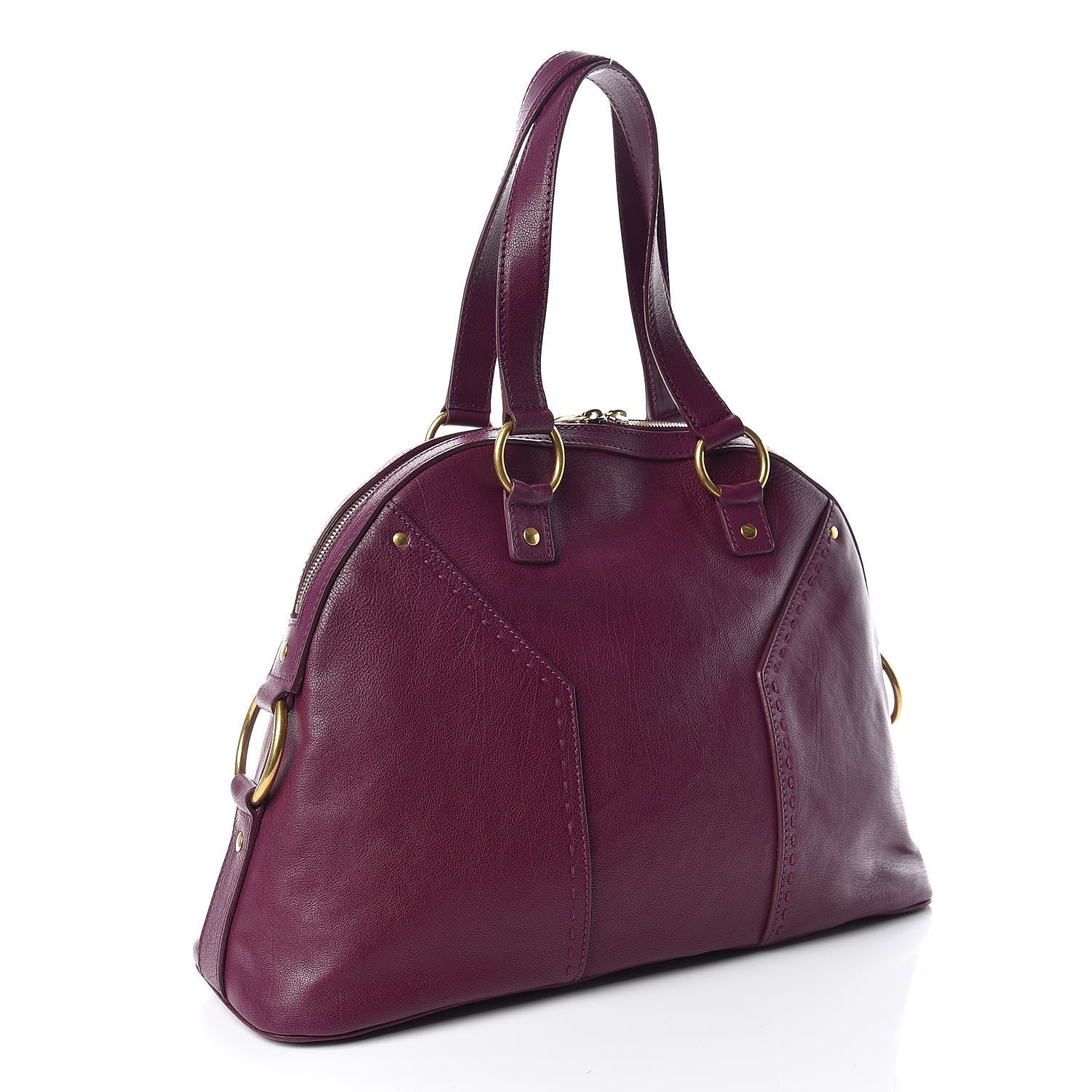 Saint Laurent Calfskin Large Muse Magenta 3 of 9