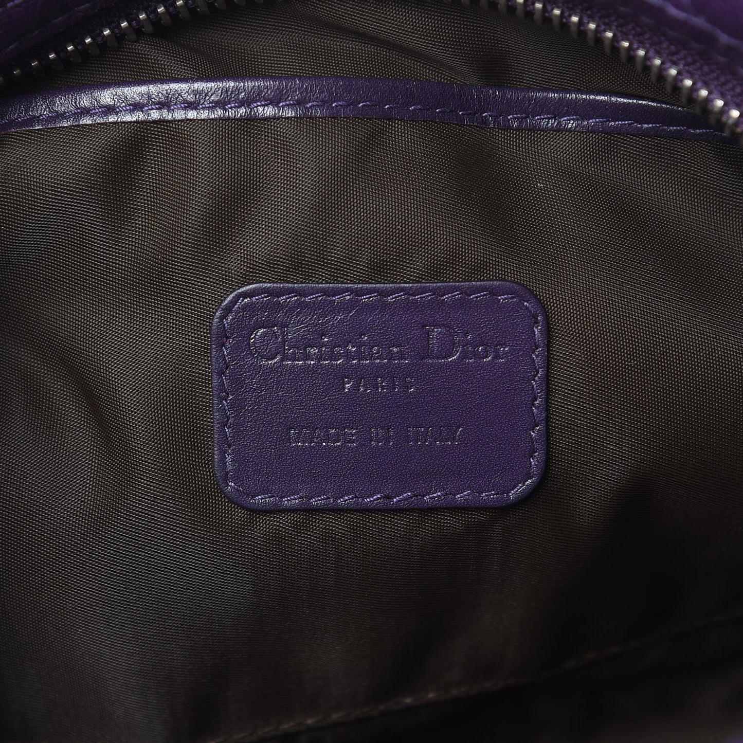 Coated Canvas Cannage Panarea Pouch Purple