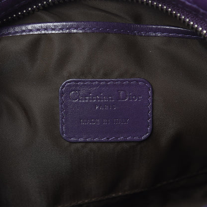 Christian Dior Coated Canvas Cannage Panarea Pouch Purple 6 of 7