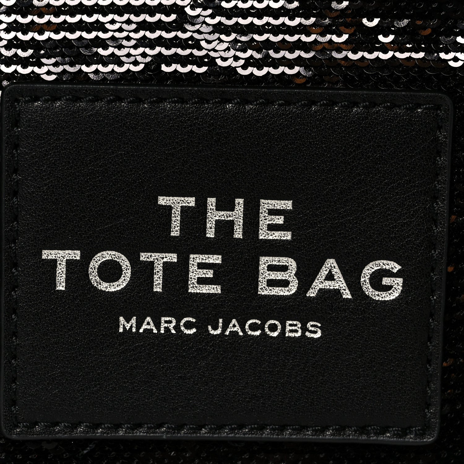 Marc Jacobs Sequin Small The Tote Bag Black 8 of 11