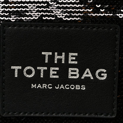 Marc Jacobs Sequin Small The Tote Bag Black 8 of 11