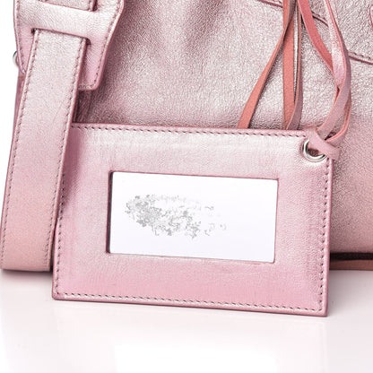 Balenciaga Metallic Agneau Classic Silver Hardware S City Sparkle Pale Rose 9 of 17