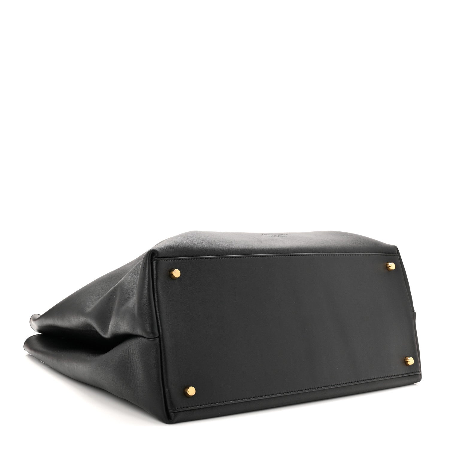 Bottega Veneta Silky Calfskin Large Andiamo Shoulder Bag Black 4 of 10