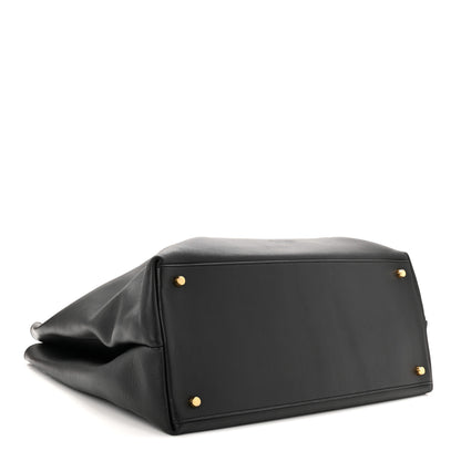 Bottega Veneta Silky Calfskin Large Andiamo Shoulder Bag Black 4 of 10