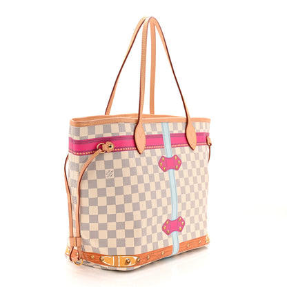 Louis Vuitton Damier Azur Summer Trunks Newport Beach Neo Neverfull MM 4 of 11