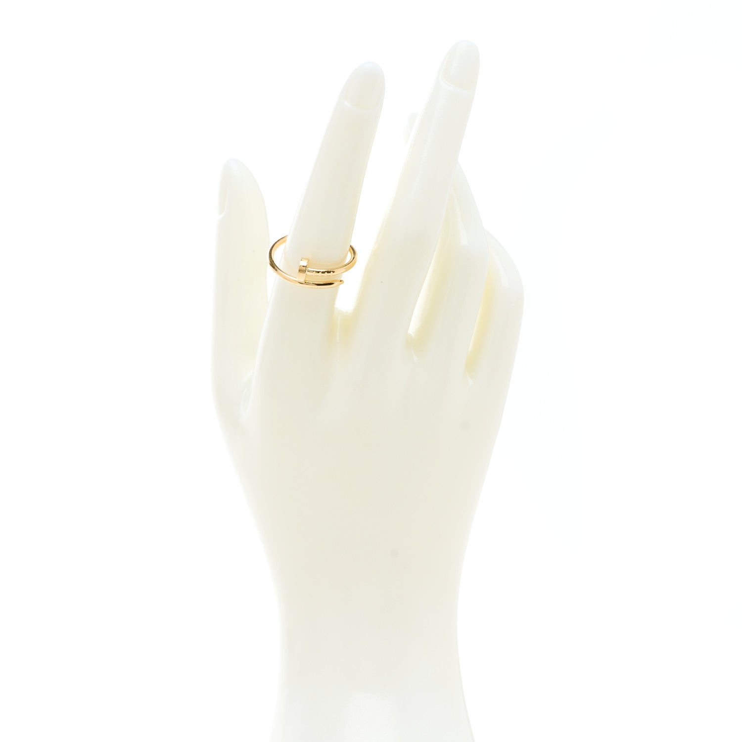 Cartier 18K Yellow Gold Small Juste Un Clou Ring 56 7.5 2 of 5