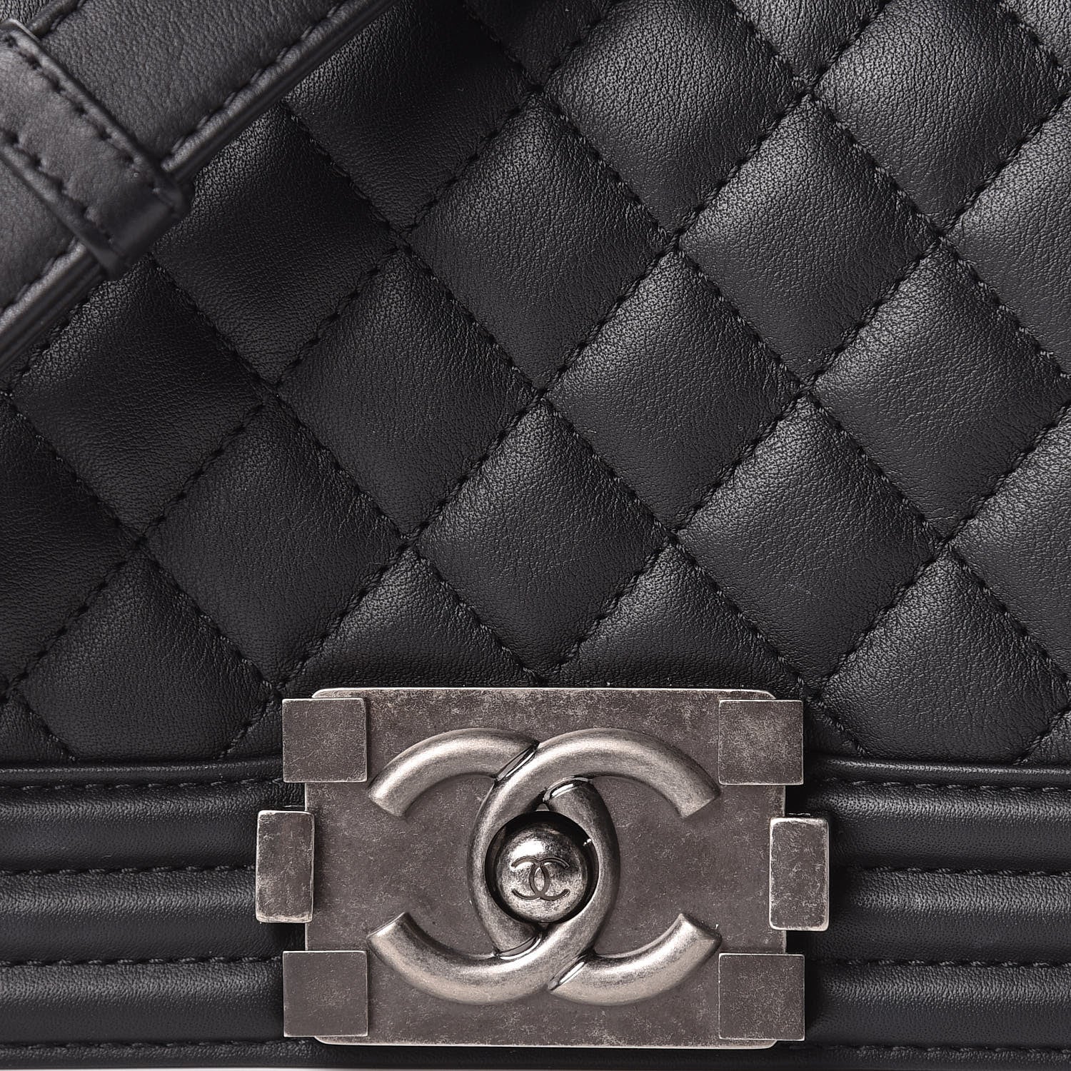 Chanel Calfskin Quilted Small Boy Flap Black 8 of 12
