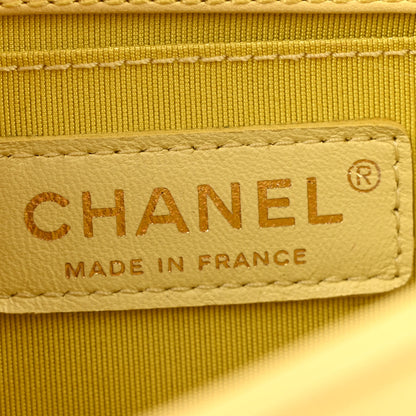 Chanel Lambskin Quilted Small Boy Flap Yellow 6 of 12