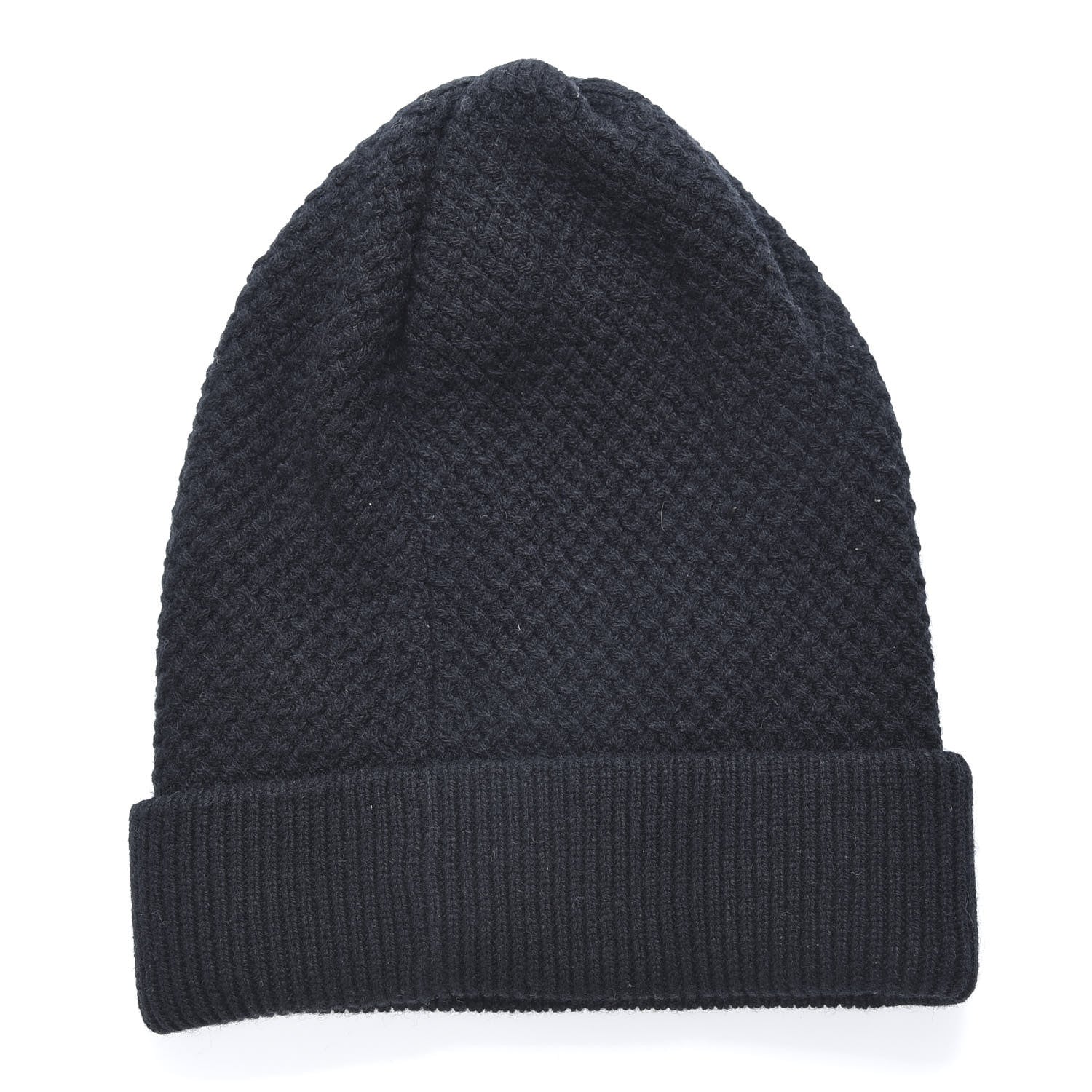 Chanel Cashmere CC Beanie Hat Black 3 of 5