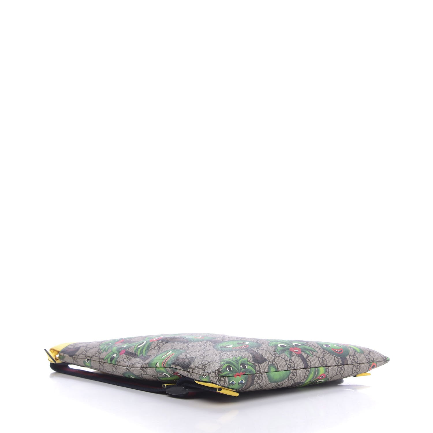 Gucci Soft GG Supreme Monogram Smiling Plants Childrens Drawstring Backpack Beige Ebony Multicolor Crop 3 of 9