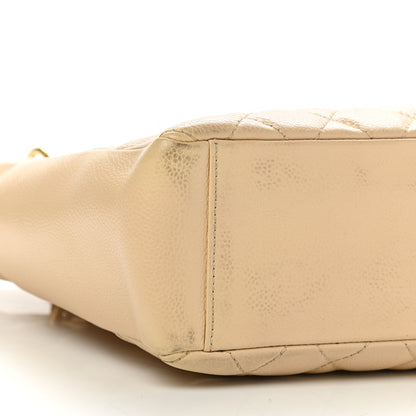 Chanel Caviar Quilted Petit Shopping Tote PST Beige 8 of 11