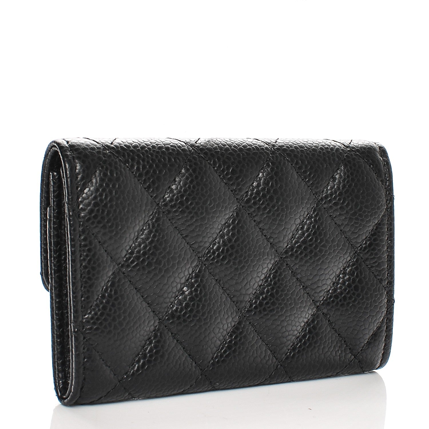 Chanel Caviar Quilted Flap Card Holder Black 3 of 8