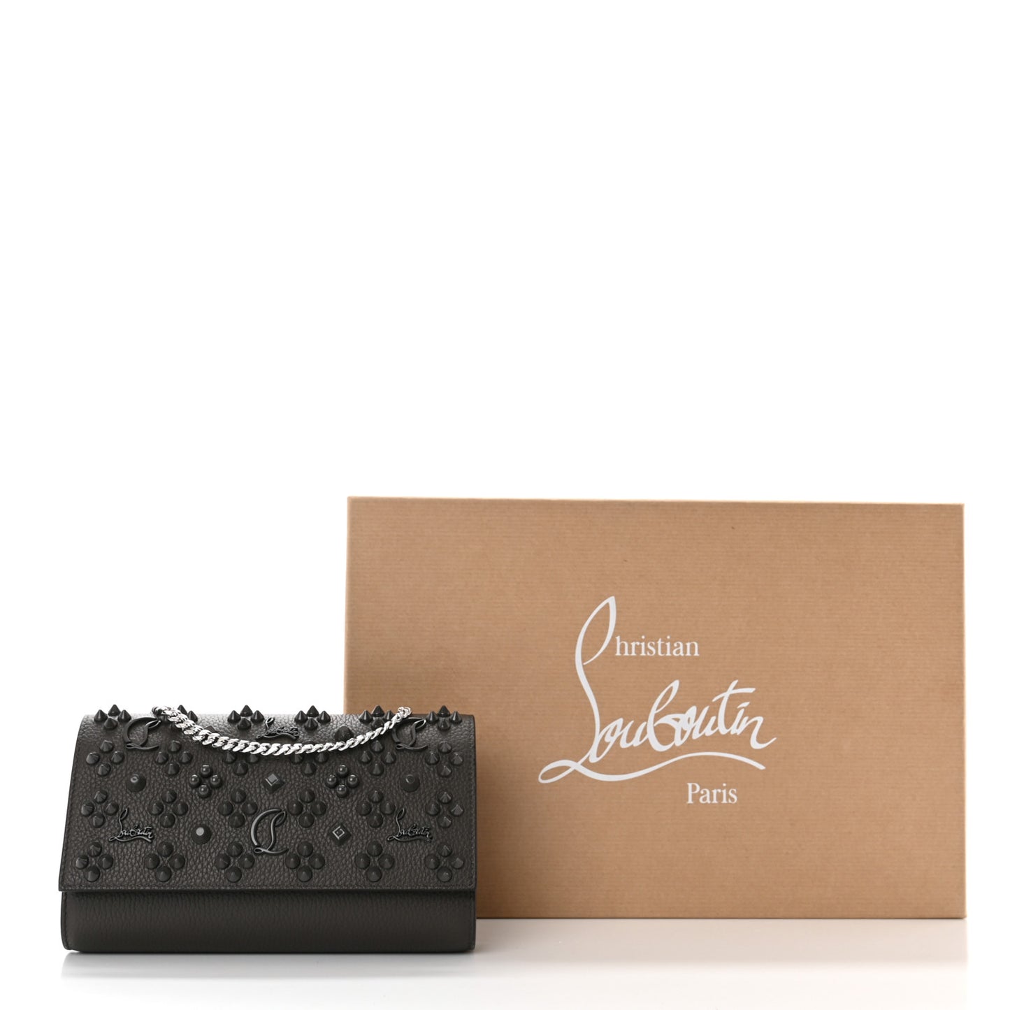 Calfskin Spikes Loubinthesky Paloma Wallet on Chain Rocket