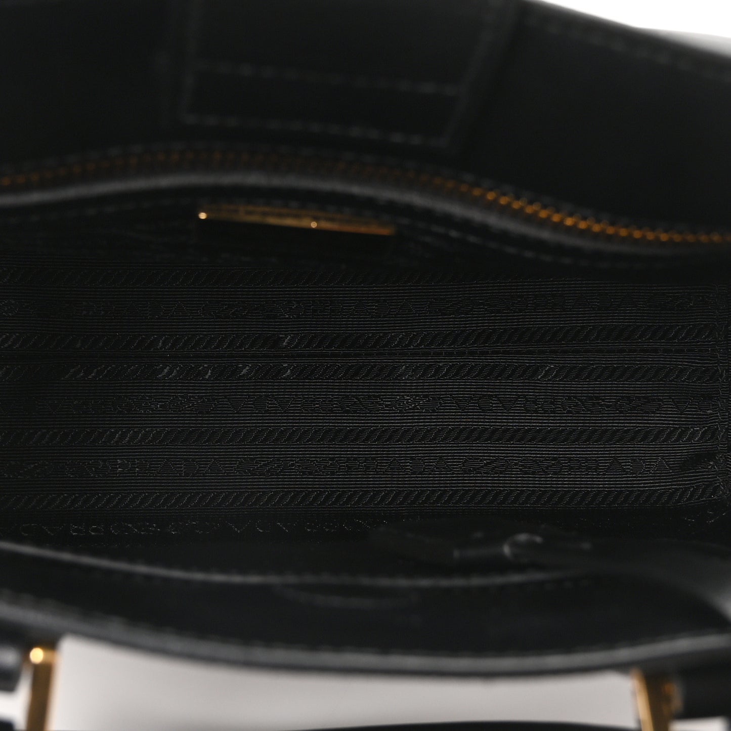 Saffiano Soft Calfskin Small Zippered Tote Black