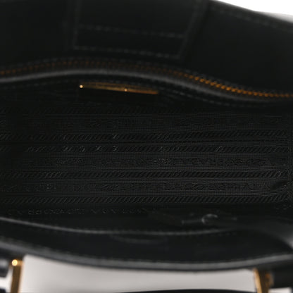 Prada Saffiano Soft Calfskin Small Zippered Tote Black 5 of 10