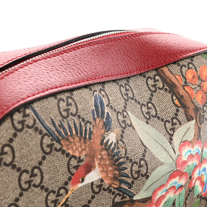 Gucci GG Supreme Monogram Tian Web Camera Bag Beige Multicolor Red 13 of 14