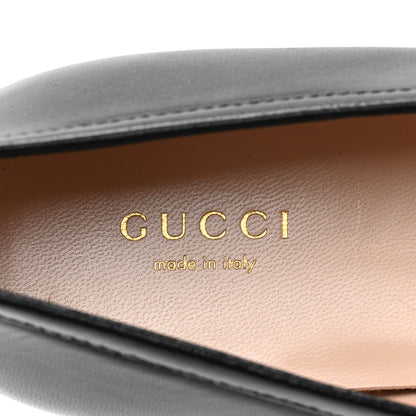 Gucci Malaga Kid Womens Horsebit Buckle Strap Loafers 40 Black 7 of 9