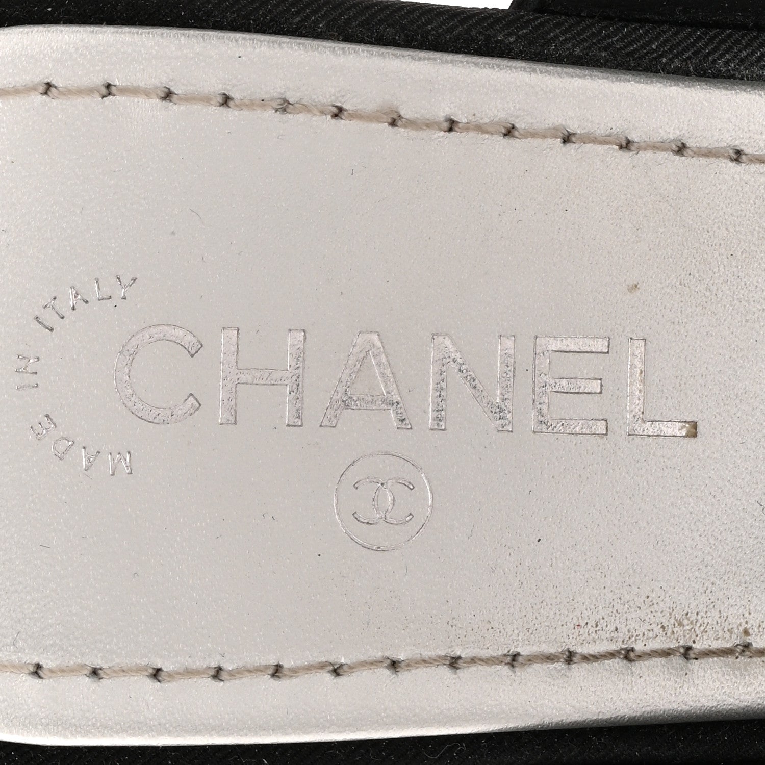 Chanel Grosgrain Pearl Stars Sandals 40 Black 7 of 10