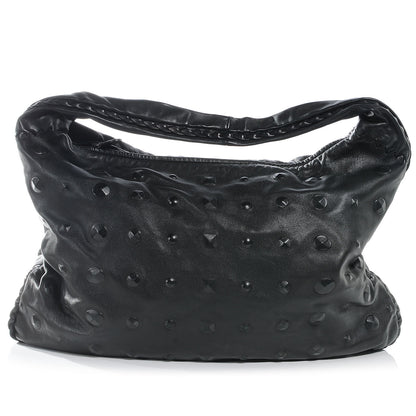Bottega Veneta Nappa Intrecciato Studded Hobo Nero 1 of 7