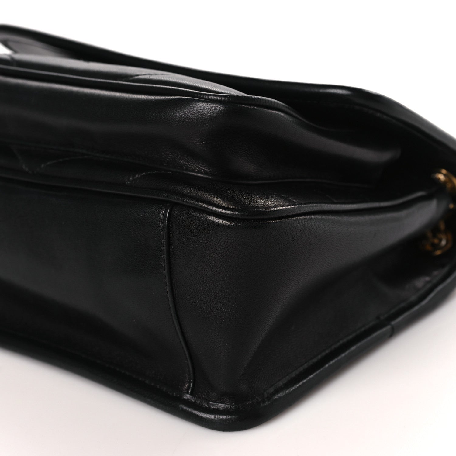 Saint Laurent Lambskin Matelasse Monogram Baby Niki Chain Satchel Black 9 of 9