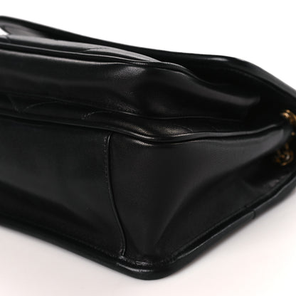 Saint Laurent Lambskin Matelasse Monogram Baby Niki Chain Satchel Black 9 of 9