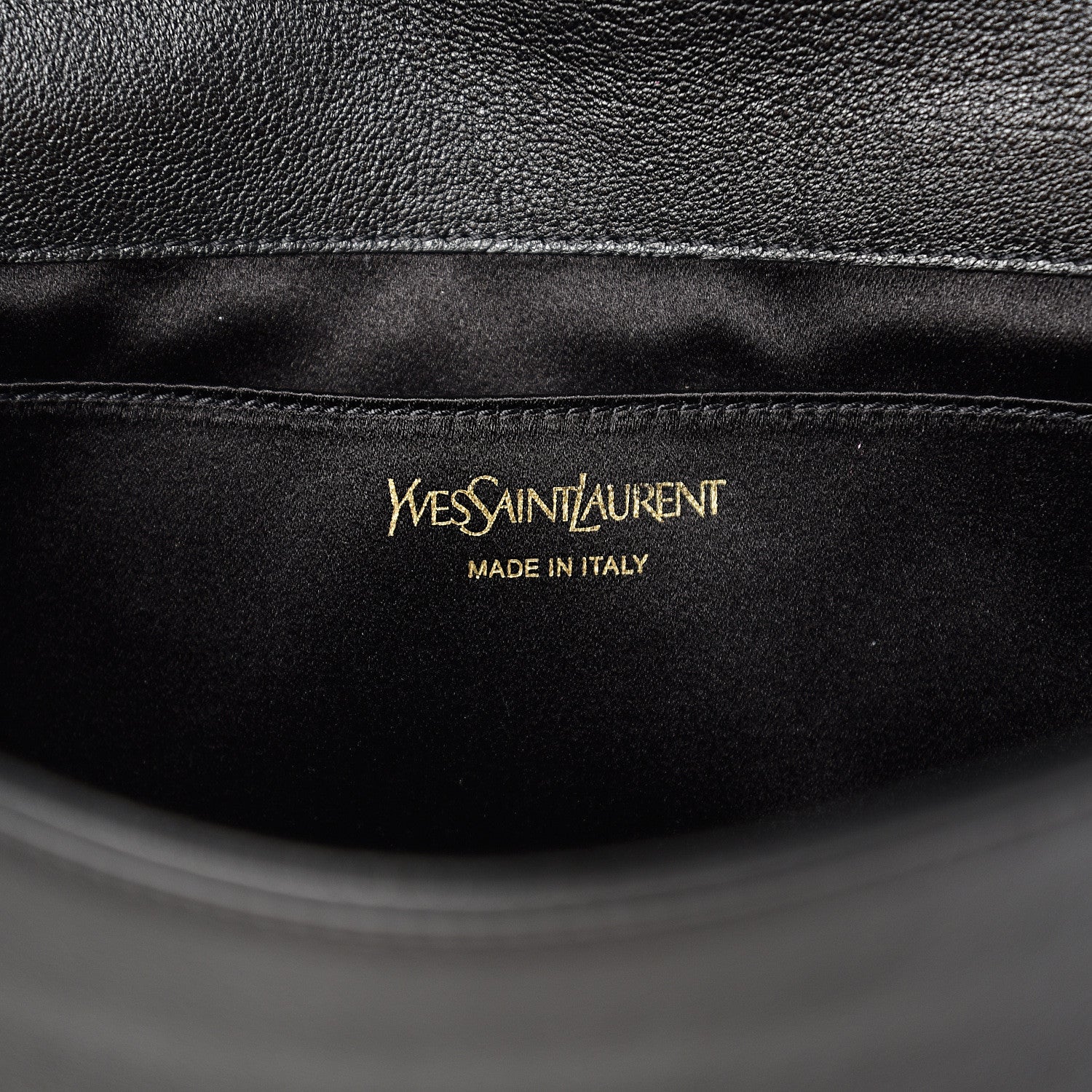 Saint Laurent Calfskin Monogram Large Belle De Jour Clutch Black 5 of 5