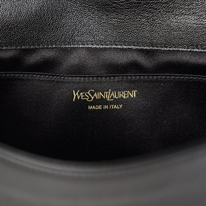 Saint Laurent Calfskin Monogram Large Belle De Jour Clutch Black 5 of 5