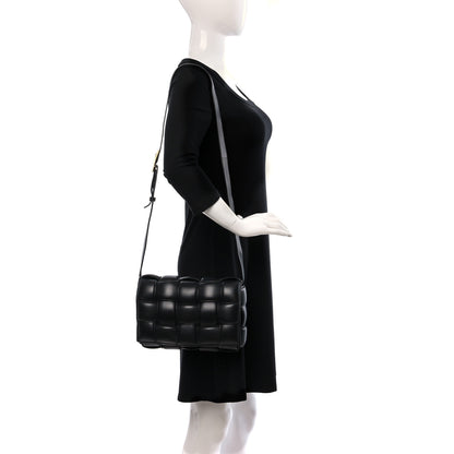 Bottega Veneta Nappa Maxi Intreccio Padded Cassette Crossbody Bag Black 2 of 8
