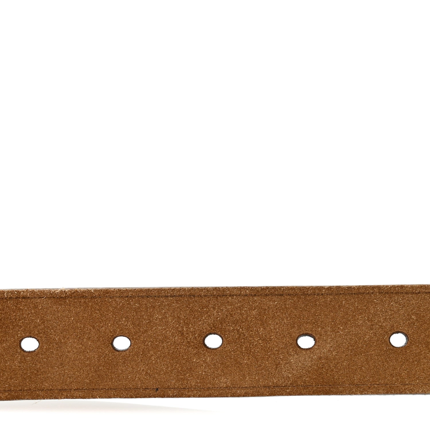 Saint Laurent Suede Monogram Celtique Belt 95 38 Light Brown 3 of 8
