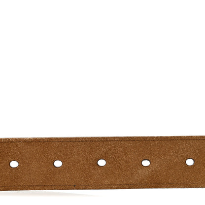 Saint Laurent Suede Monogram Celtique Belt 95 38 Light Brown 3 of 8