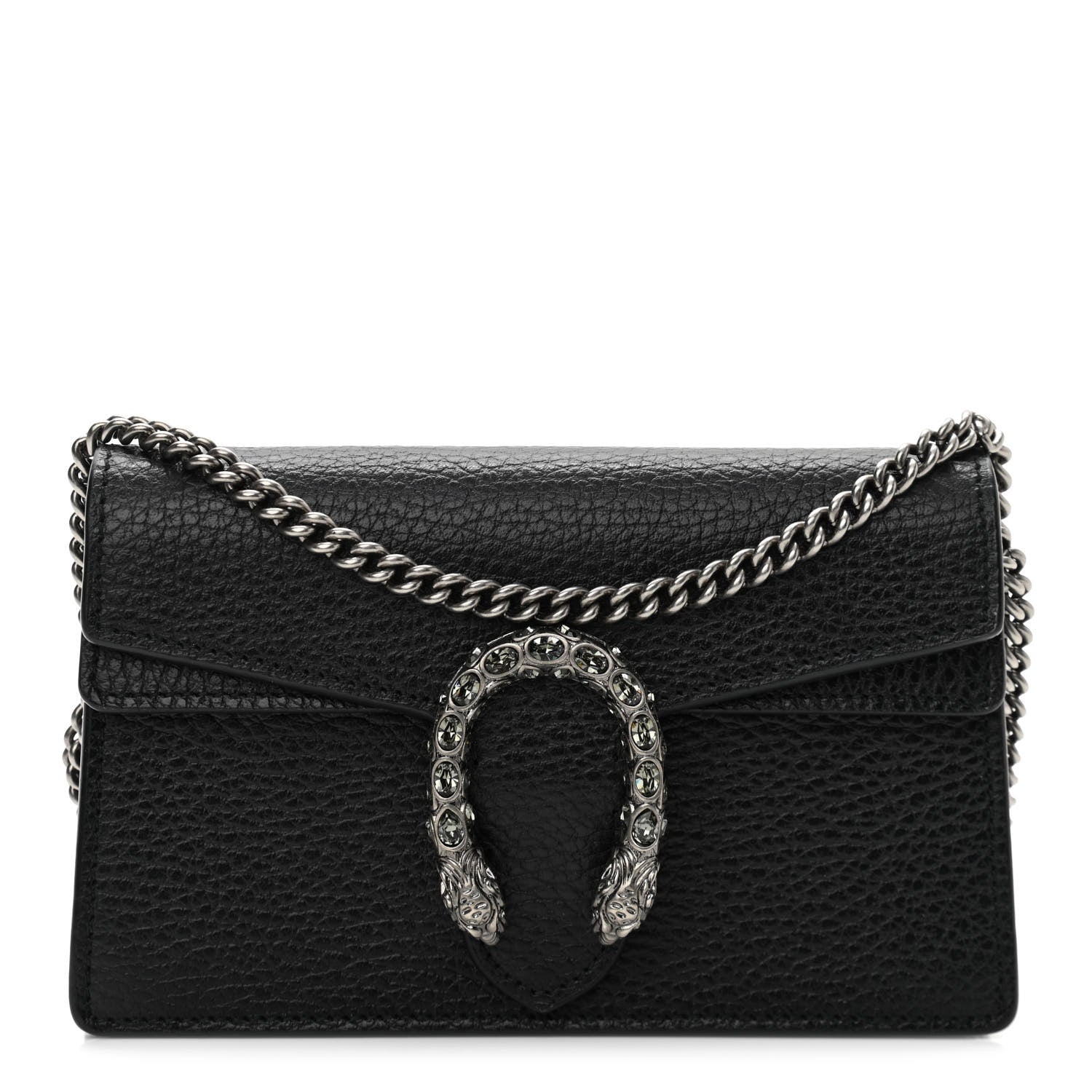 Gucci Calfskin Super Mini Dionysus Shoulder Bag Black 1 of 10