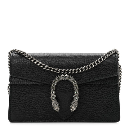 Gucci Calfskin Super Mini Dionysus Shoulder Bag Black 1 of 10