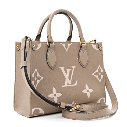 Louis Vuitton Empreinte Monogram Giant Onthego PM Tourterelle Creme 3 of 14