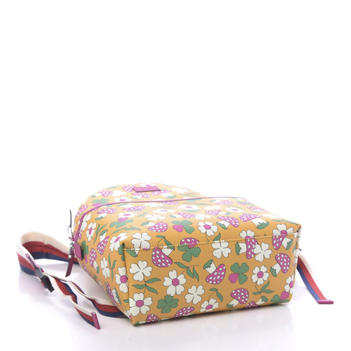 Canvas Childrens Flower Mushroom Print Backpack