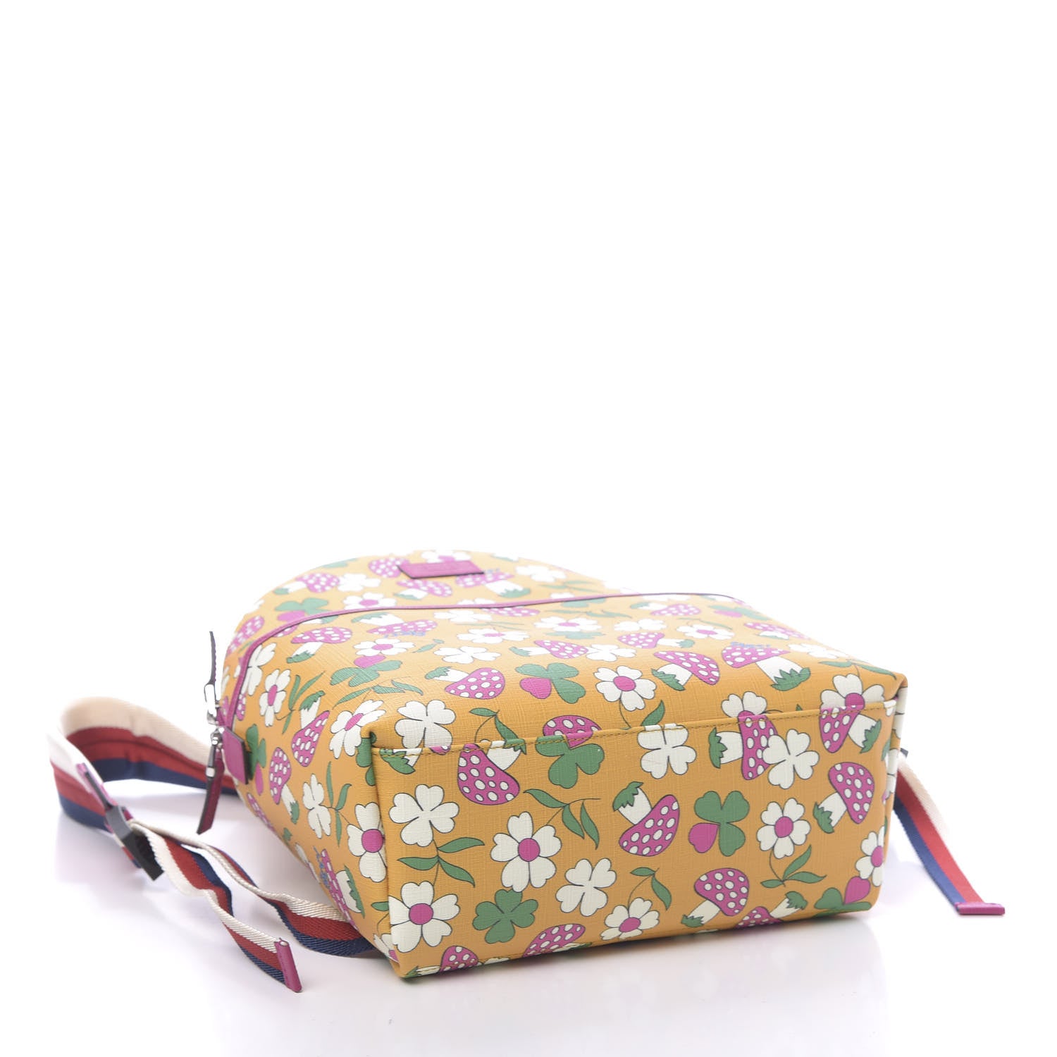 Gucci Canvas Childrens Flower Mushroom Print Backpack 3 of 9