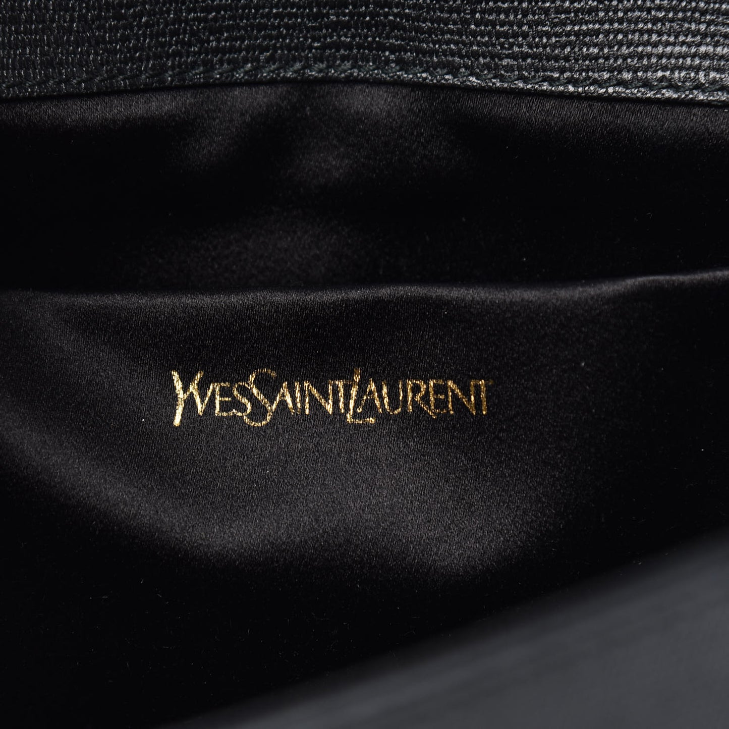 Textured Calfskin Y Ligne Clutch Black